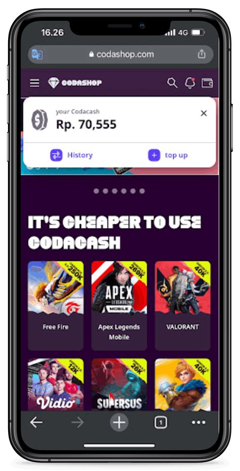 Galeri foto codashop tidak bisa dibuka voucher gold dan Cash PB Termurah yang Support ShopeePay sebagai tips di portal kontrol