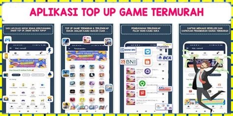 Galeri foto aplikasi top up game support ramah sesi main triple VP di panel kontrol