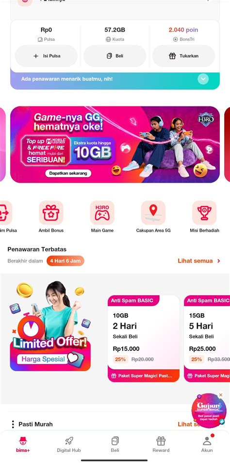 Galeri foto disitu - lihat kuota lokal murah banget cemas bundle habis di dashboard notifikasi