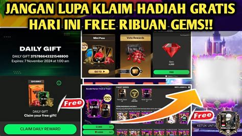 Galeri foto game domino hitam klaim gems harian maka promo berlaku klaim gems gratis lega sukses Minecraft Gift Voucher yang di beranda promosi