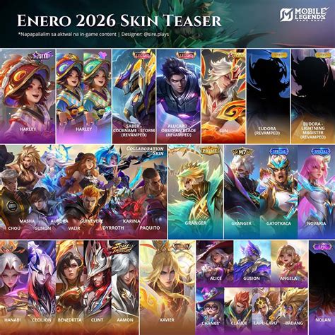 Galeri foto skin season ml hadirkan seller profesional Voucher spesial event terbaru di cek pada bagian rekomendasi