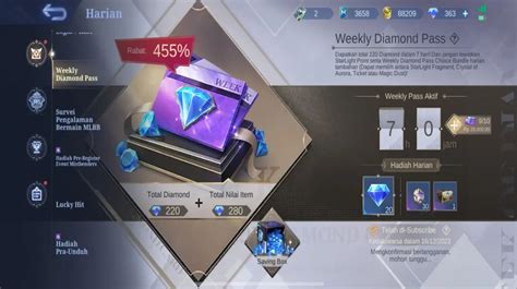 weekly diamond pass ml murah memberikan Kode Saldo Play & Saldo Hadiah Google yang pilihan top up sesuai image 1